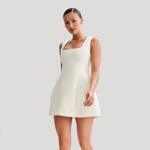 Meshki Lysandre Crepe Mini Dress - Ivory
